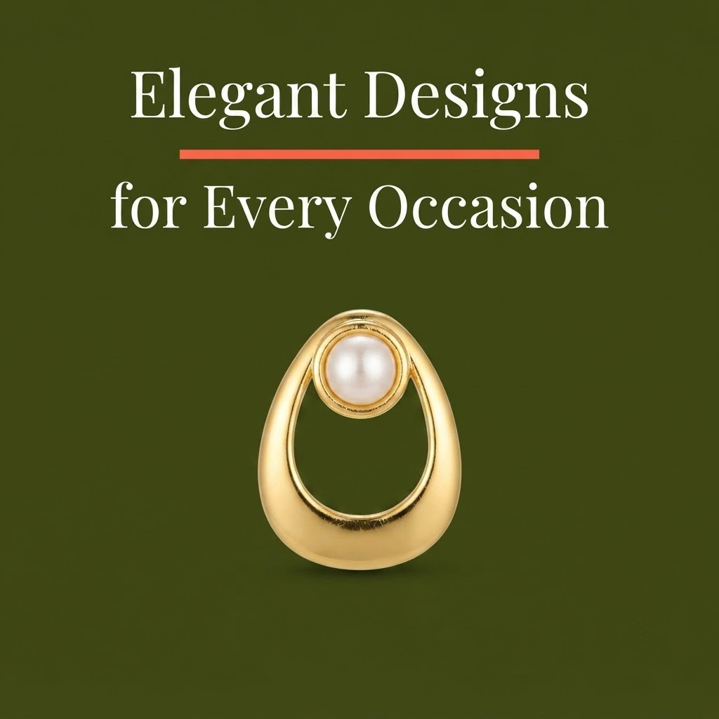 Pearl Circle Ear Rings