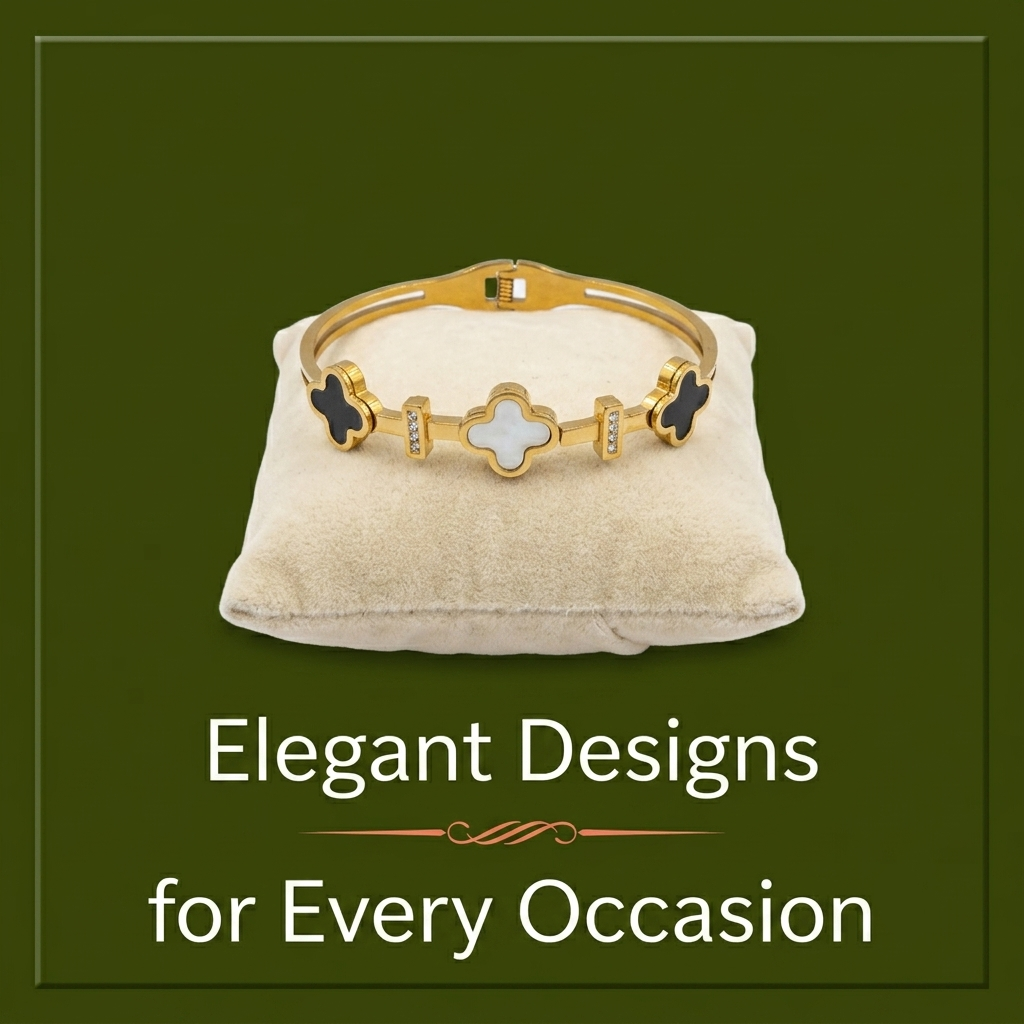 Clover Serenity Bangle Bracelet