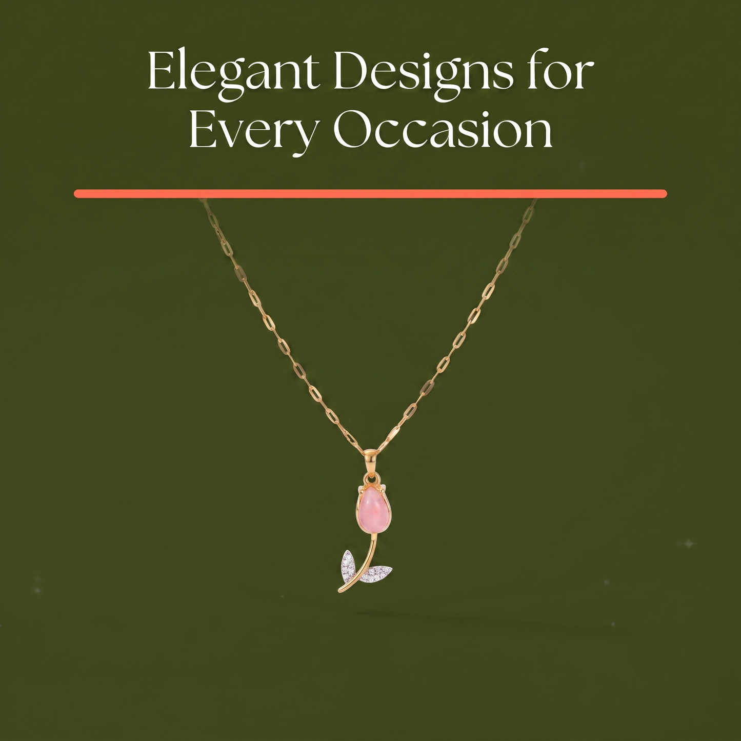 Blushing Tulip Necklaces