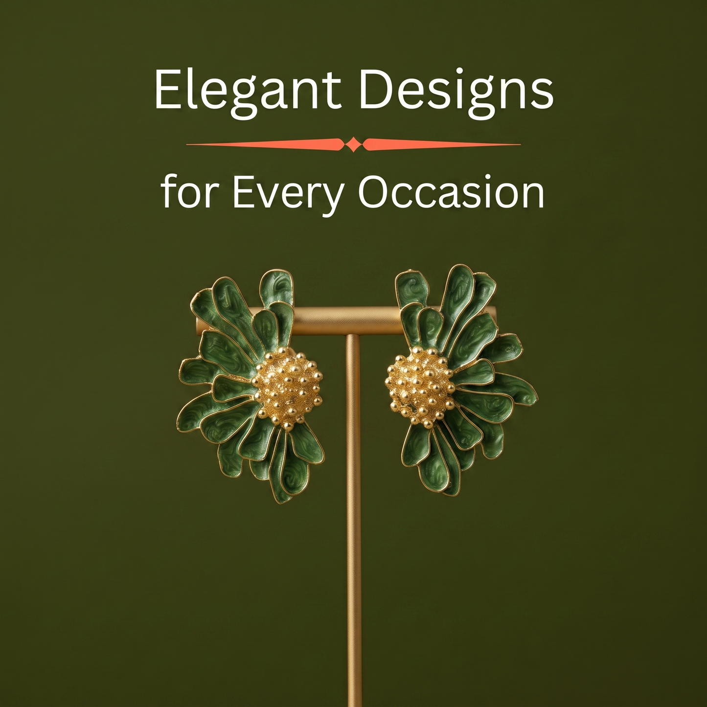 Gilded Swirl Ear Rings