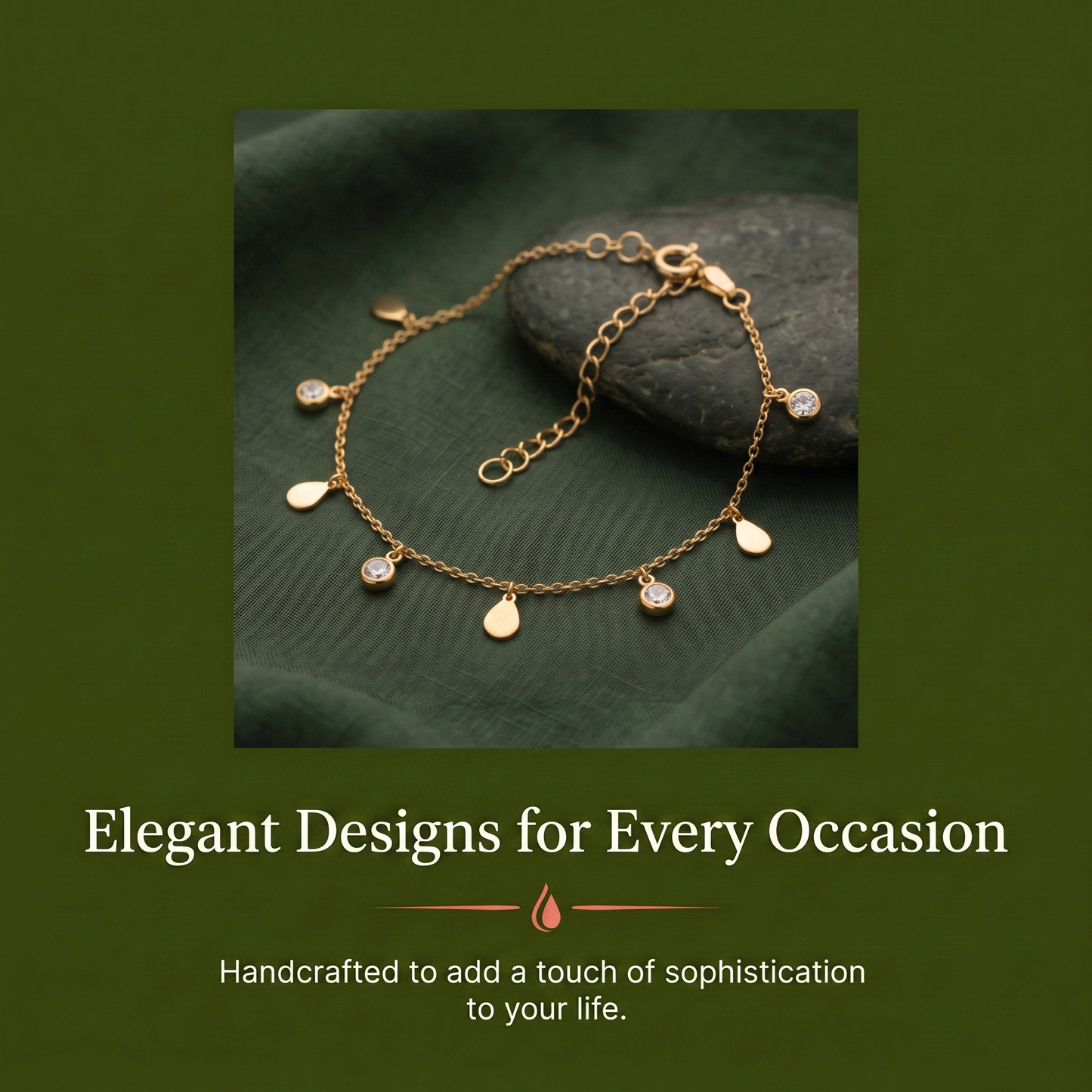 Dainty Drop Chain Bracelet