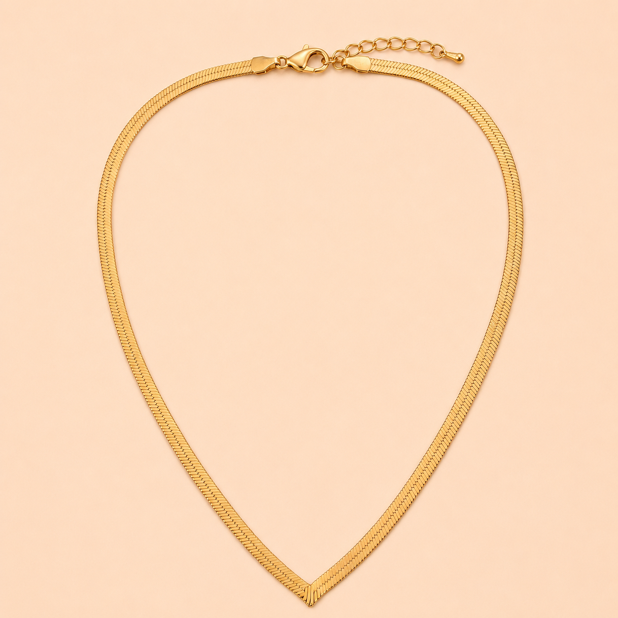 Classic V-Sleek Herringbone Necklace Necklaces