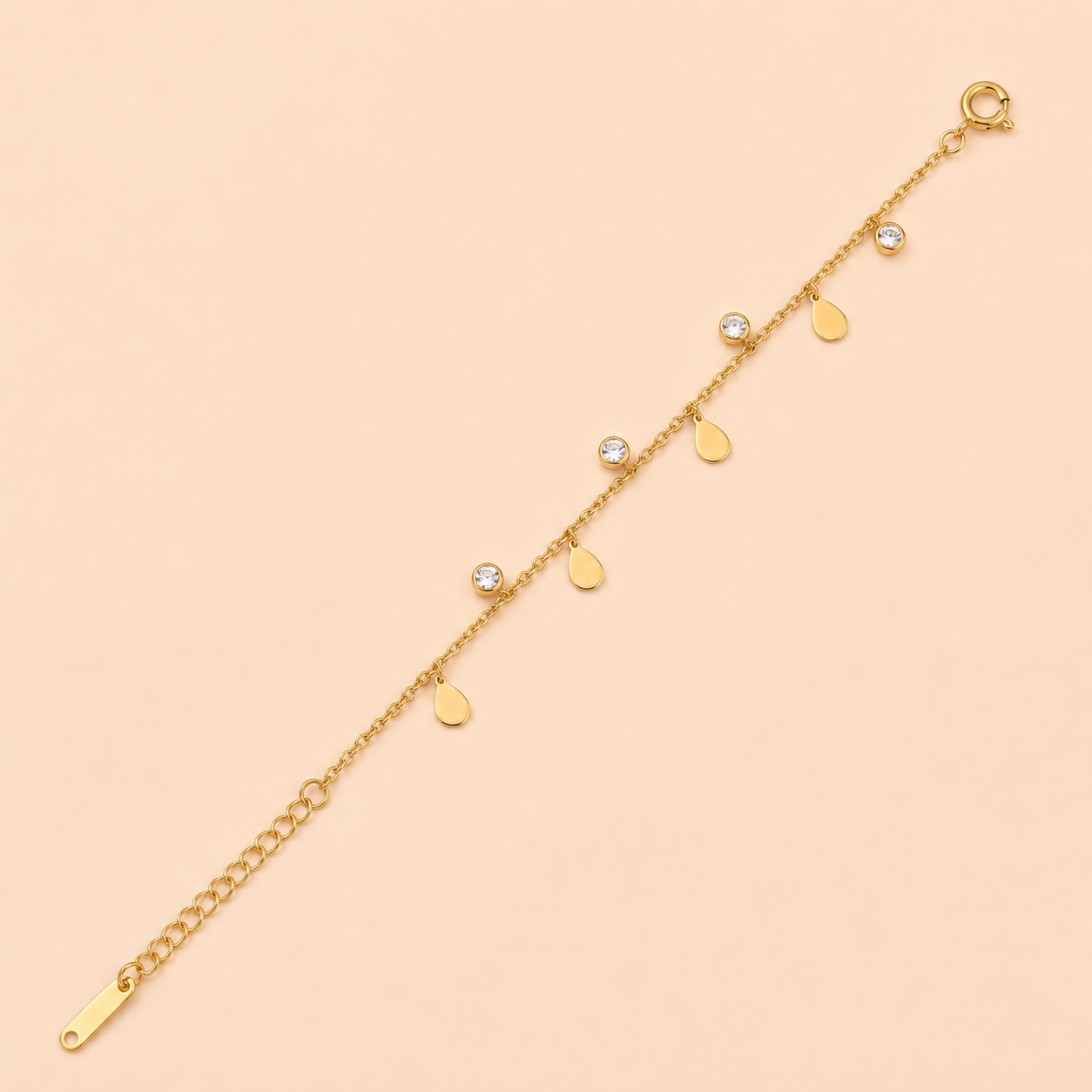 Dainty Drop Chain Bracelet