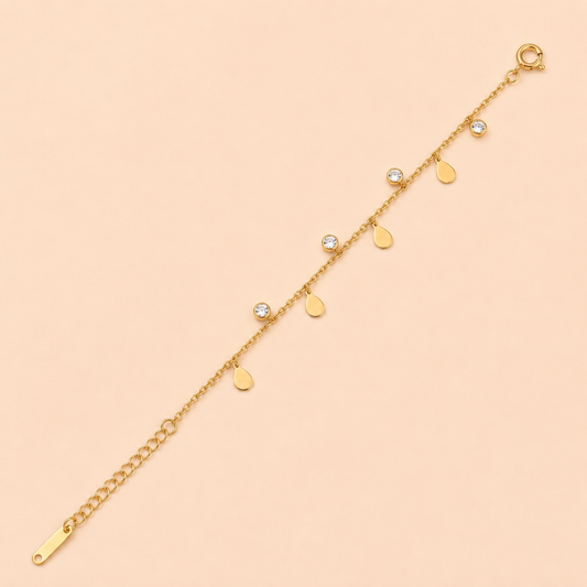 Dainty Drop Chain Bracelet