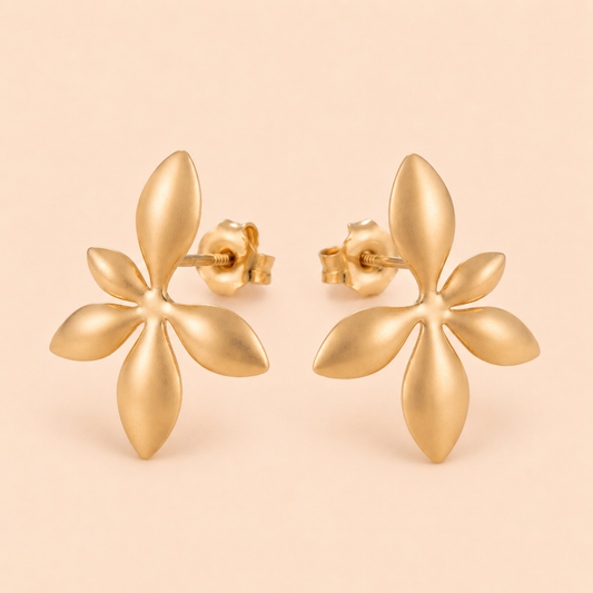 Verdant Petals Ear Rings