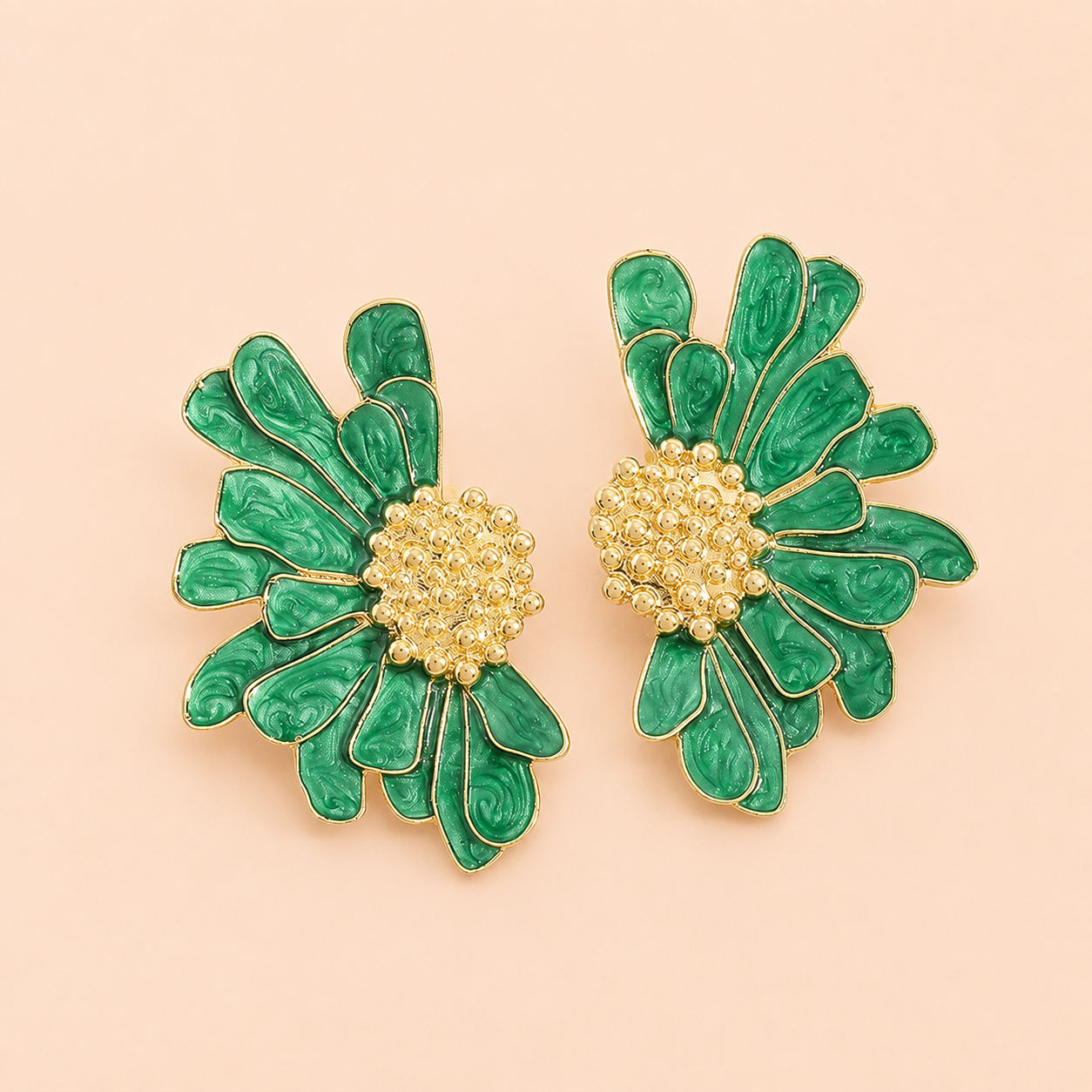 Gilded Swirl Ear Rings