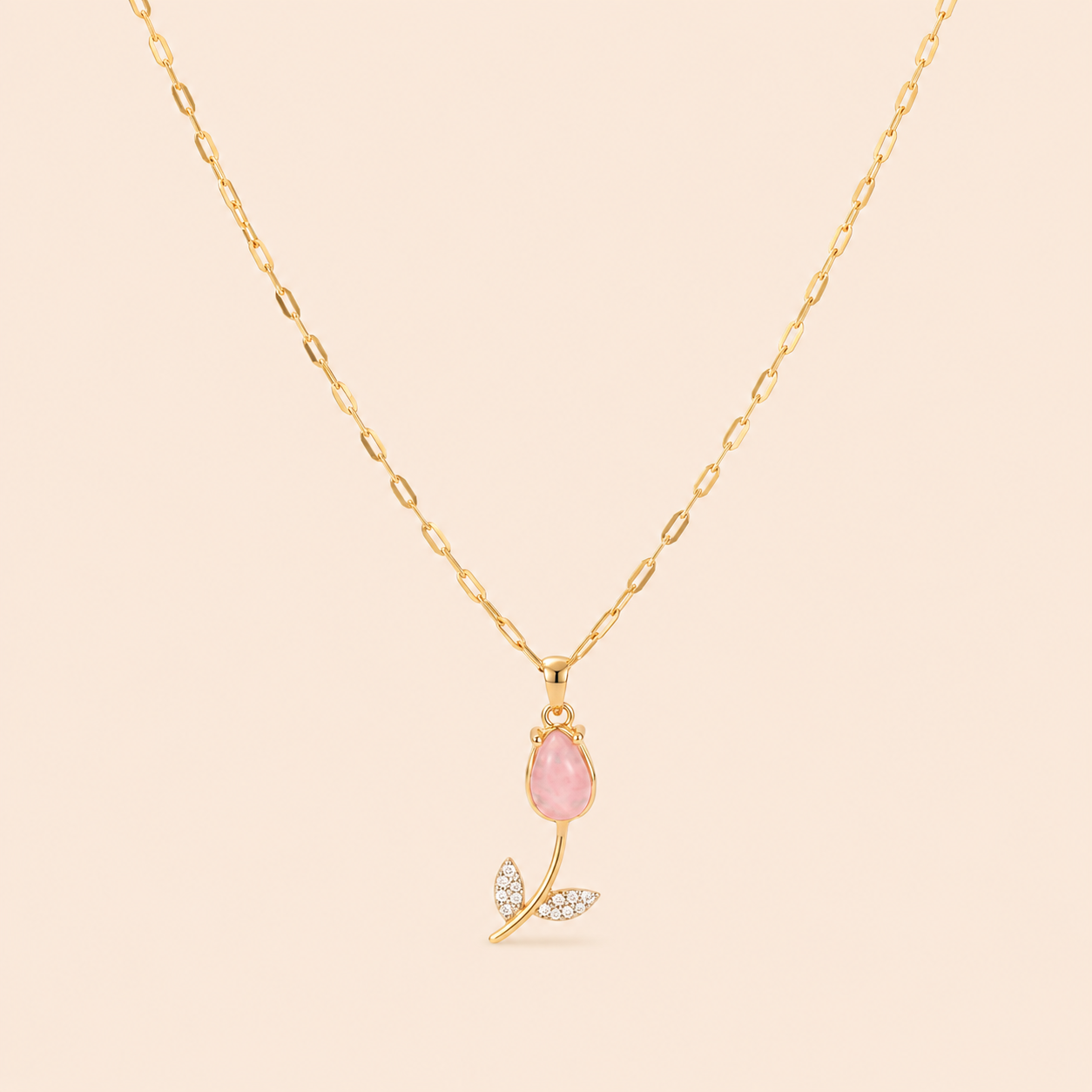 Blushing Tulip Necklaces