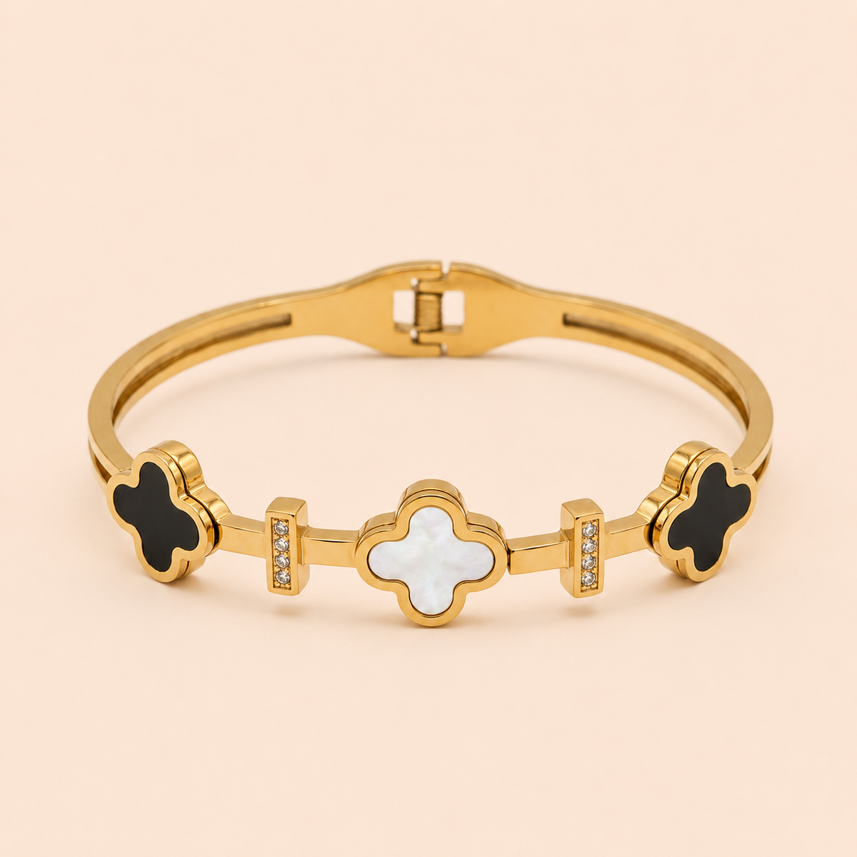 Clover Serenity Bangle Bracelet