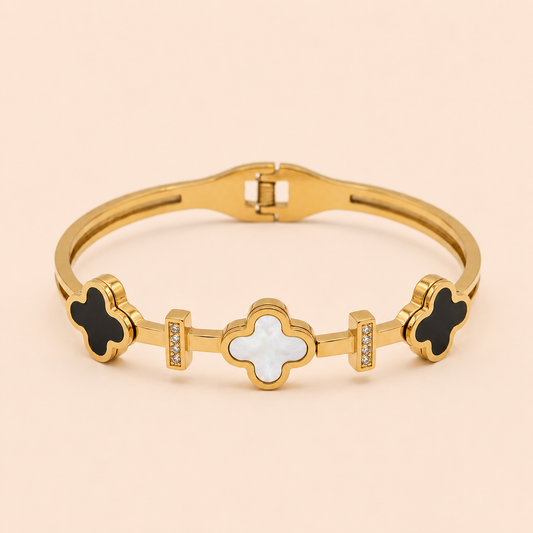 Clover Serenity Bangle Bracelet