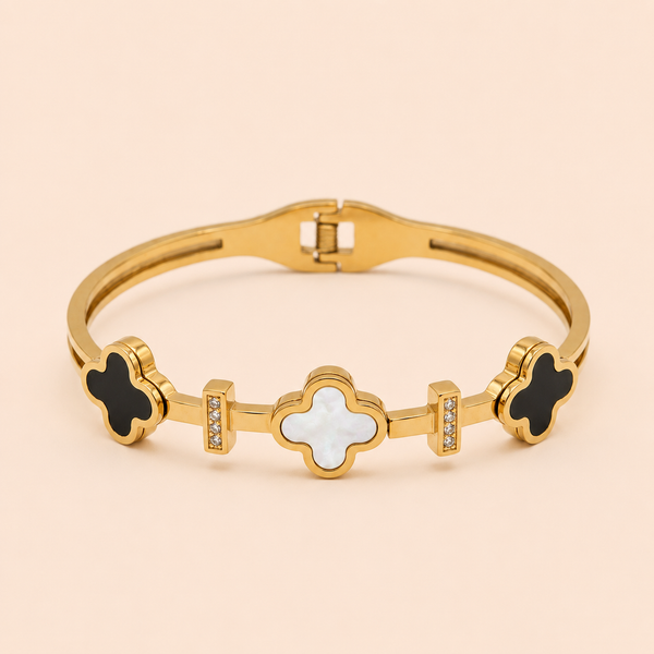 Clover Serenity Bangle Bracelet