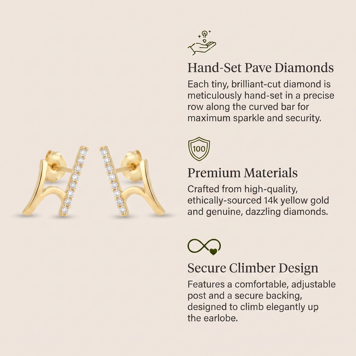 Radiant Rays Ear Rings