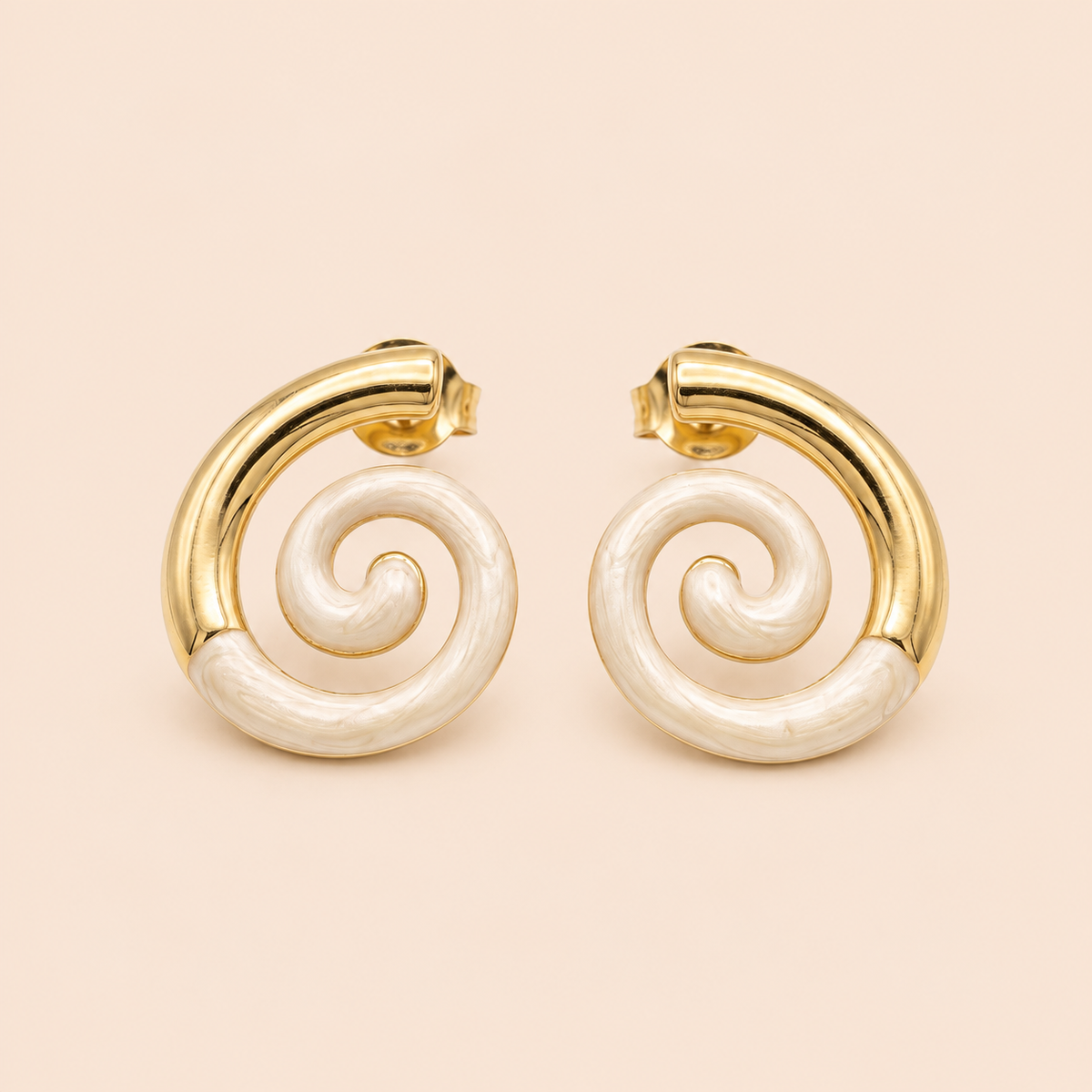 Spiral Shell Ear Rings
