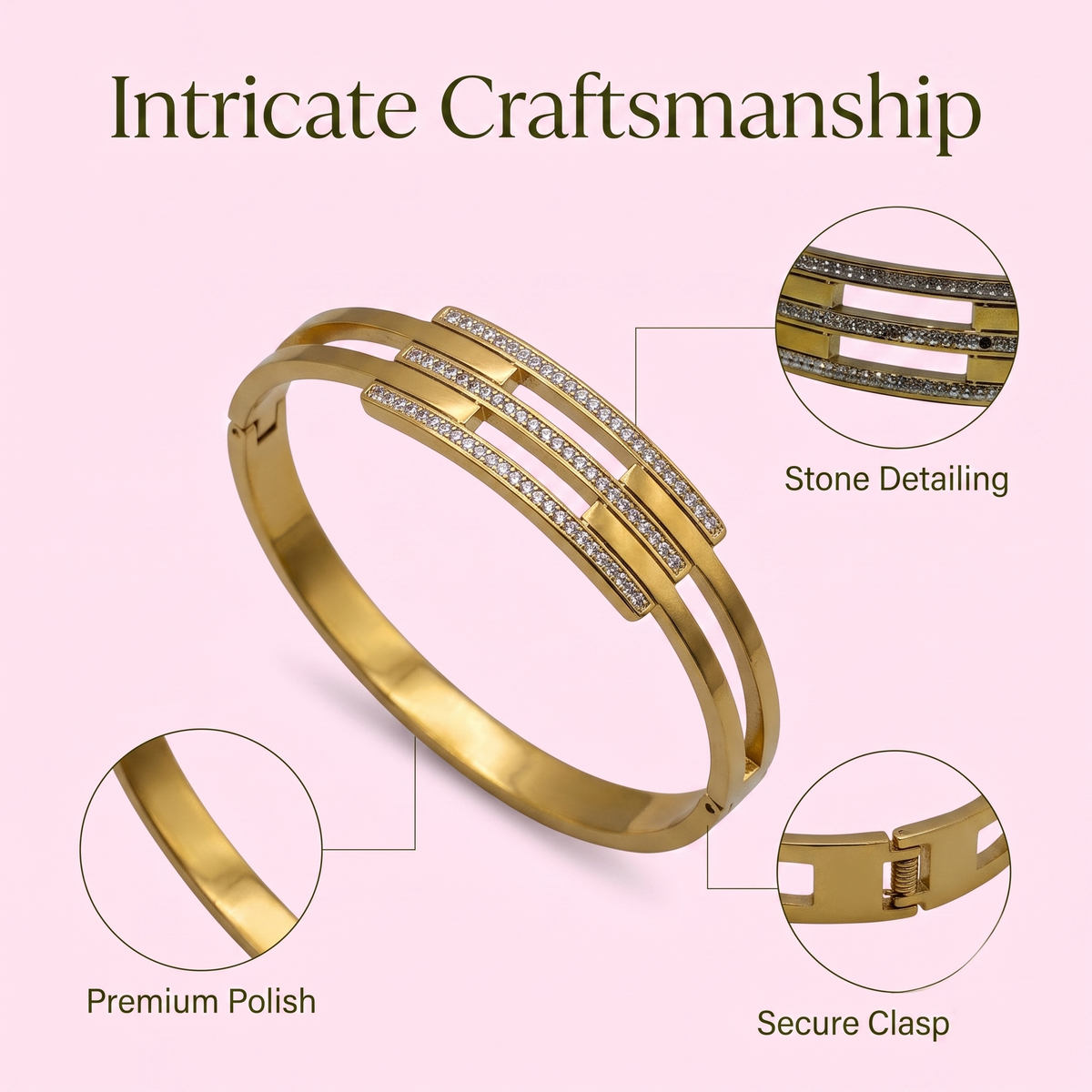 Abstract Horizon Cuff Bracelet