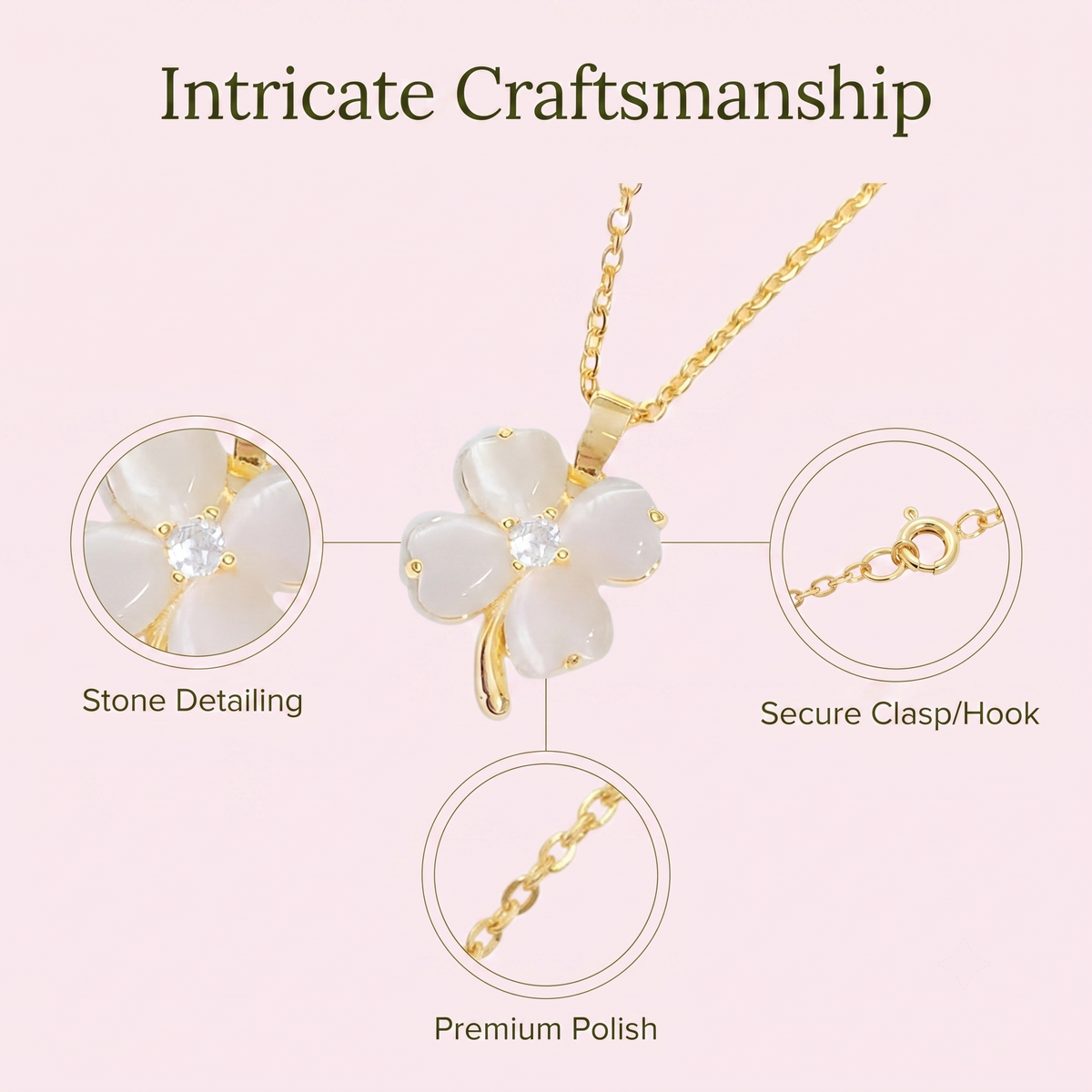 Luminous Clover Necklaces