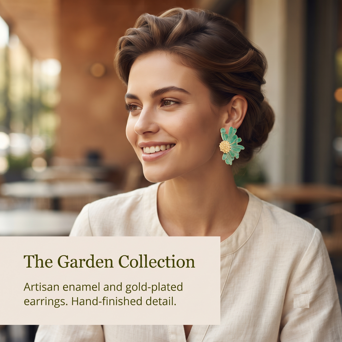 Gilded Swirl Ear Rings