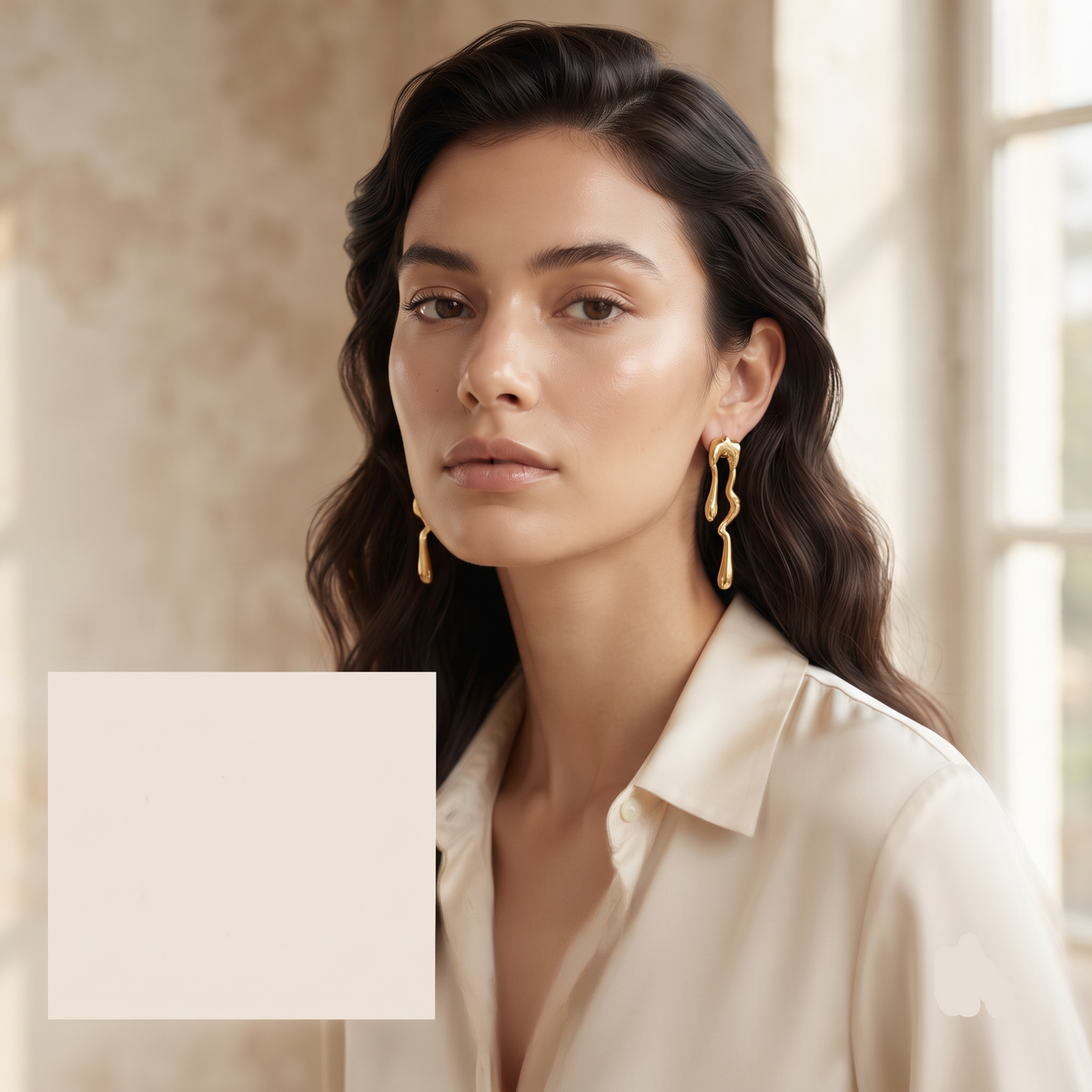 Wavy Drip Ear Rings