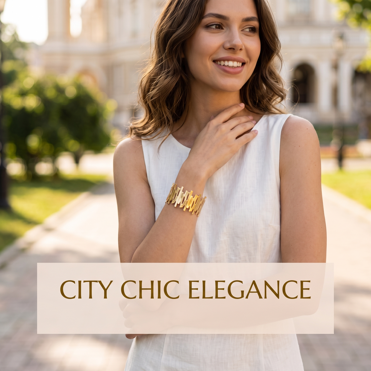 Shell Radiance Cuff Bracelet