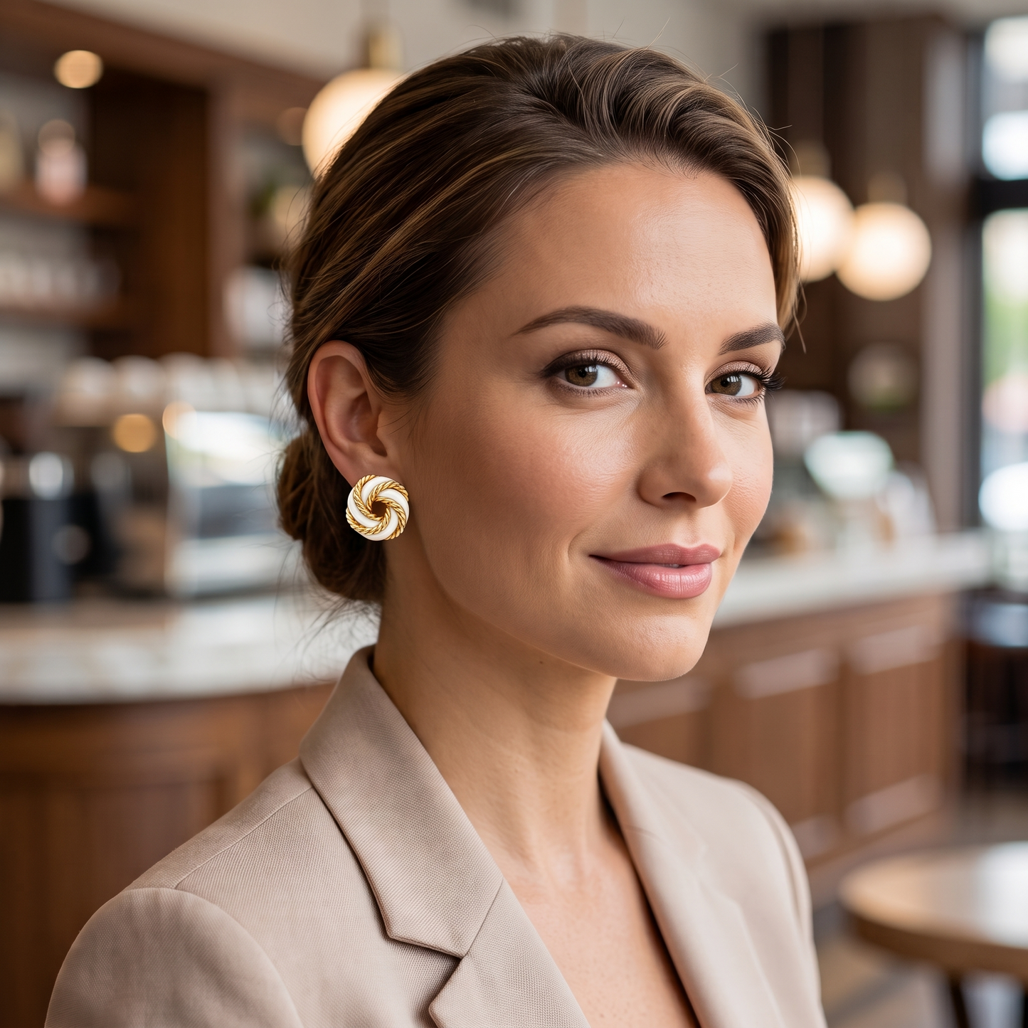 Interwoven Knot Ear Rings