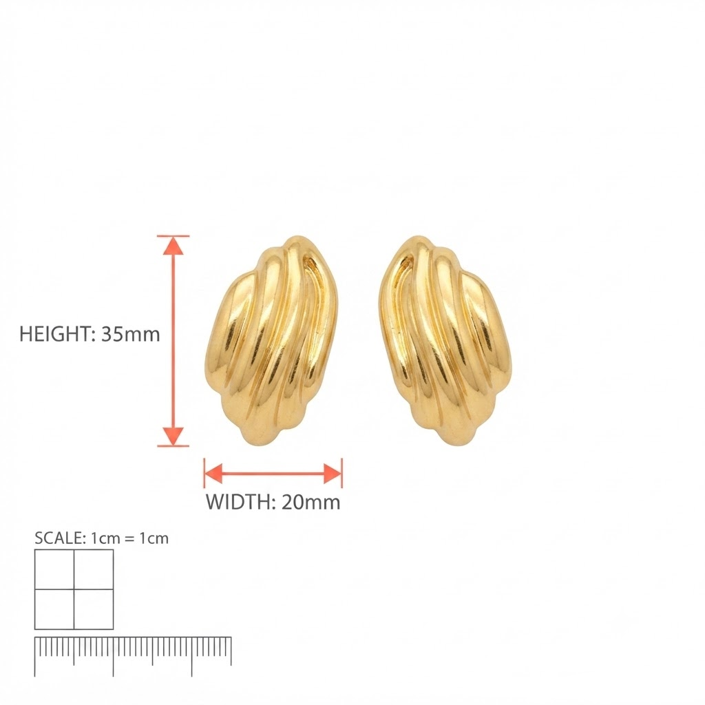 Golden Flora Ear Rings