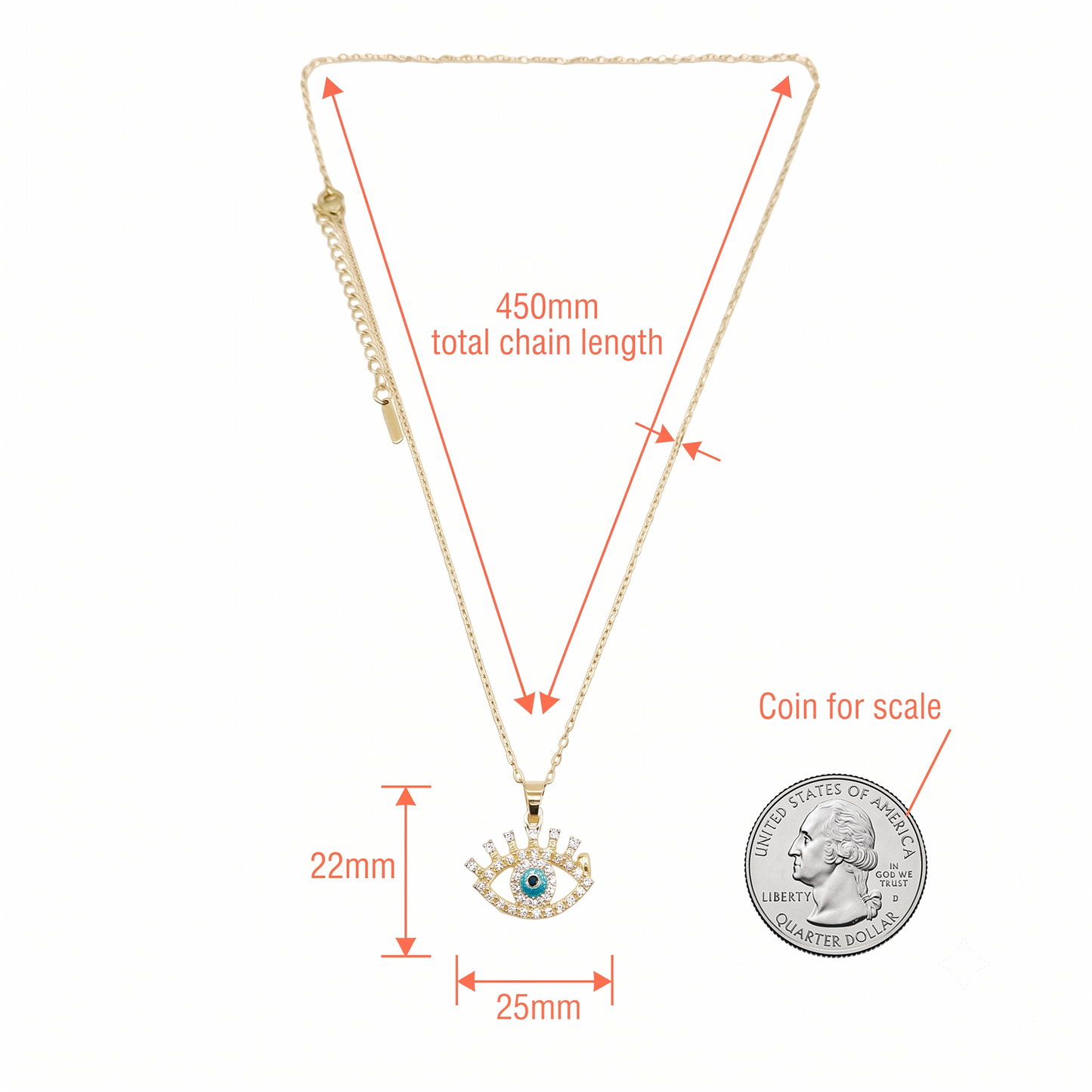 Mystic Protection Evil Eye Pendant Necklaces