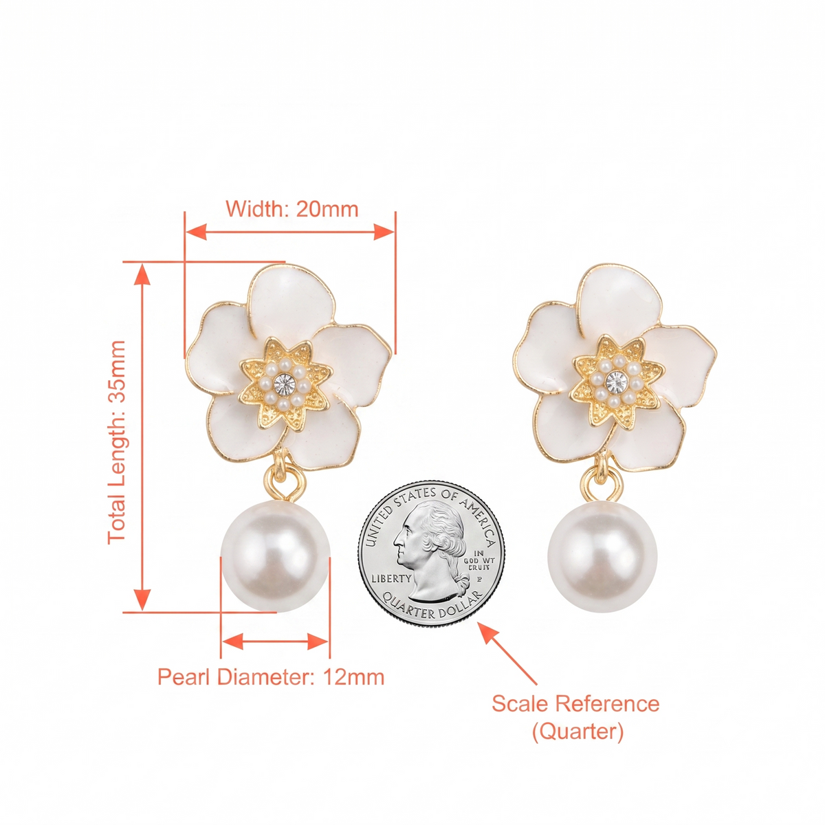 Pearl Cascade Ear Rings
