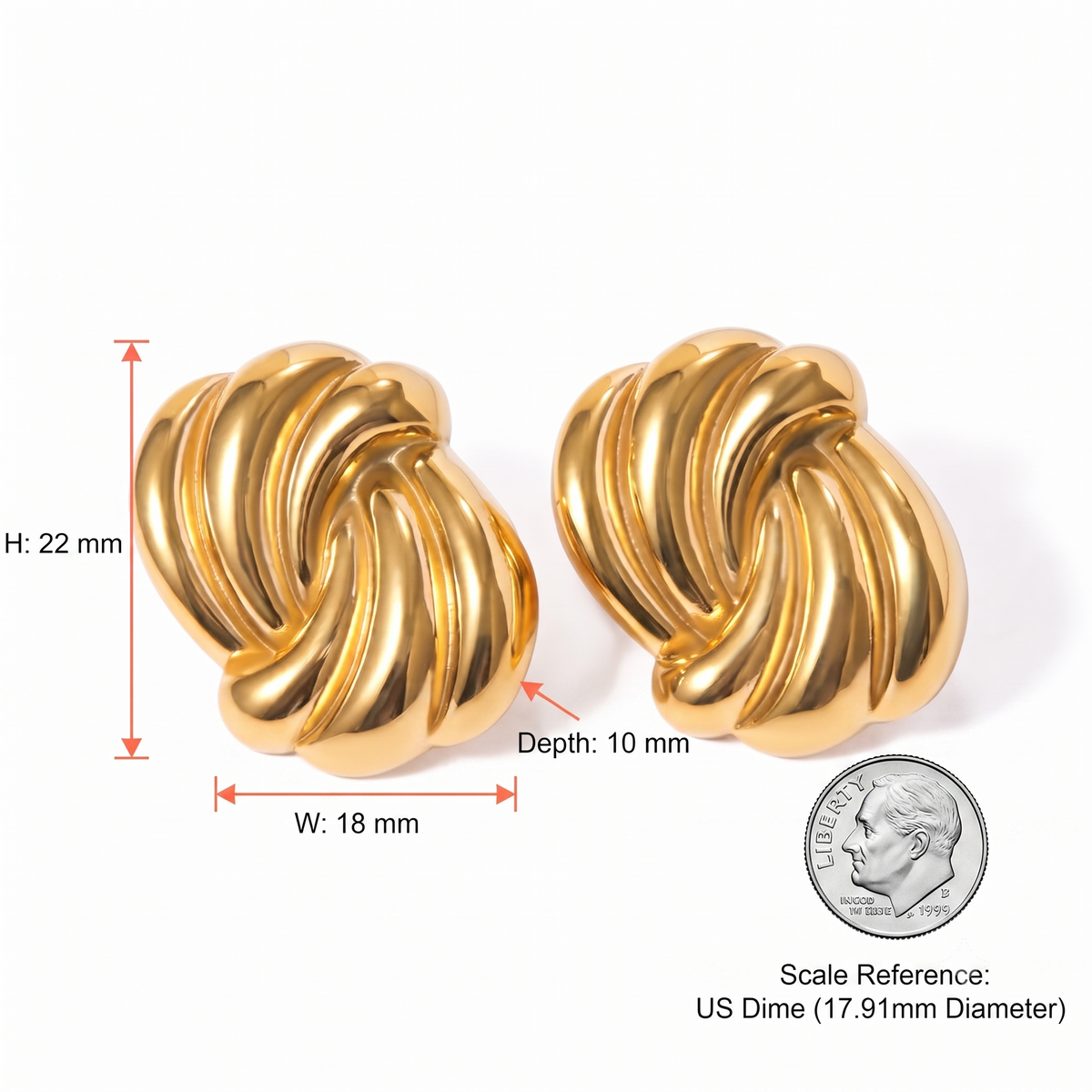 Linear Edge Ear Rings