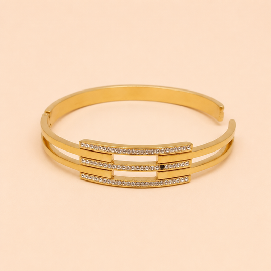 Abstract Horizon Cuff Bracelet