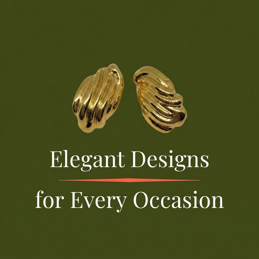 Golden Flora Ear Rings