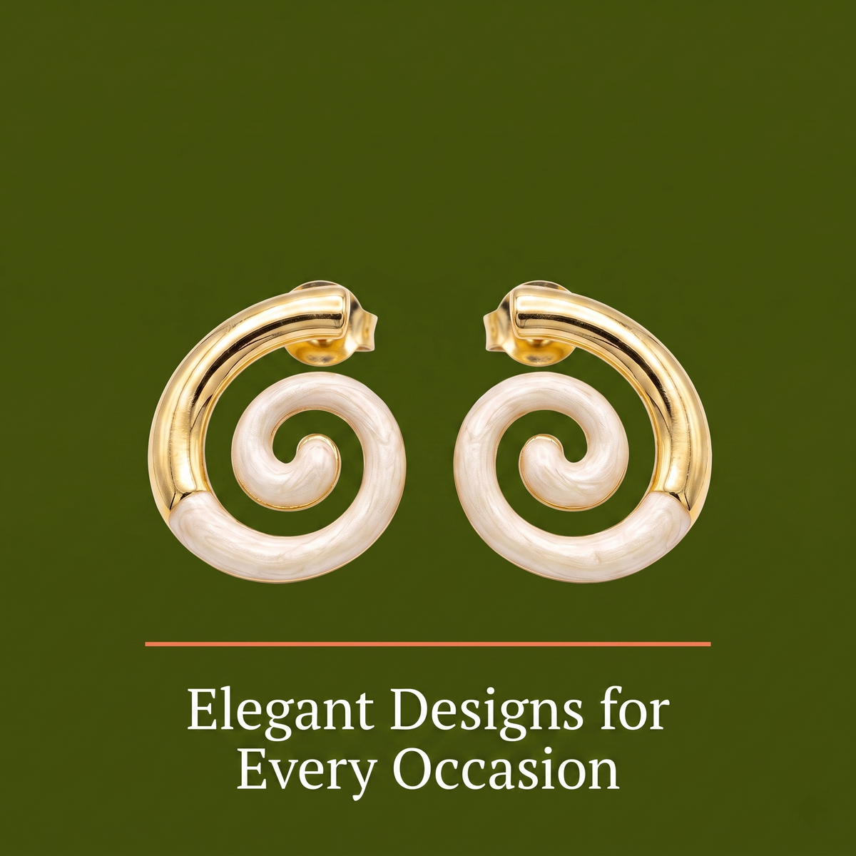 Spiral Shell Ear Rings