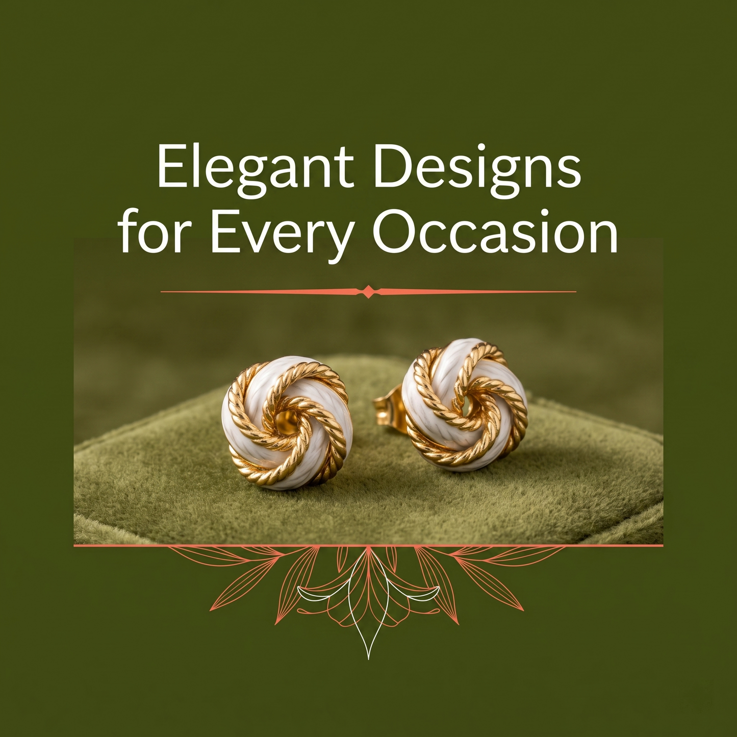 Interwoven Knot Ear Rings