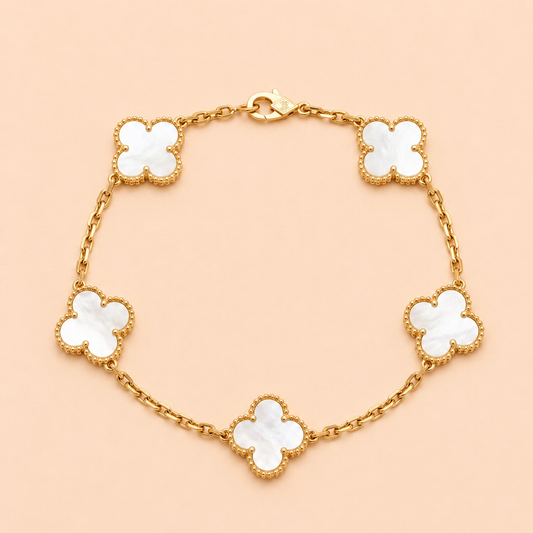 Gilded Lattice Bangle Bracelet